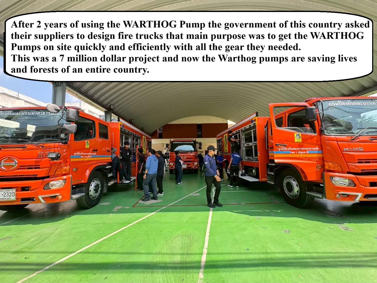Web fire 1 — Warthog pump job — Asia